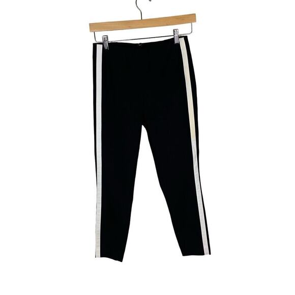rag & bone Ankle Simone 4-way Strech Ankle Pants with White Stripe - Size 6 - Picture 4 of 9